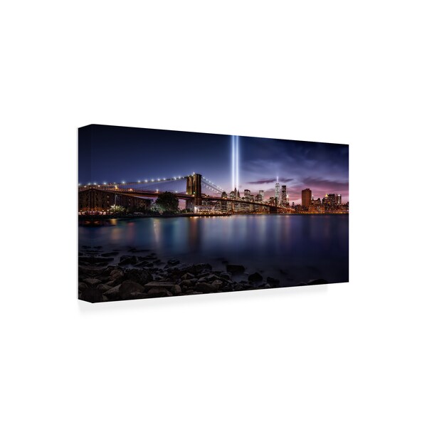 Javier De La 'Unforgettable 9-11' Canvas Art,16x32